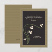 Trauerfall danken Ihnen zu kardieren Dankeskarte (Vorne/Hinten)