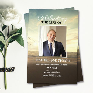 Trauerfeier am Strand - Programm zur Feier des Leb Flyer