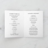 Trauerfeier Foto-Service zum Gedenken Programm (Innenseite)