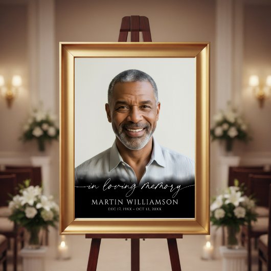 Trauerfeier Für immer in unseren Herzen Foto Moder Poster