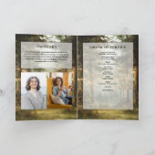 Trauerfeier-Gedenk-Ordnung des Gottesdienstes Programm (Innenseite)