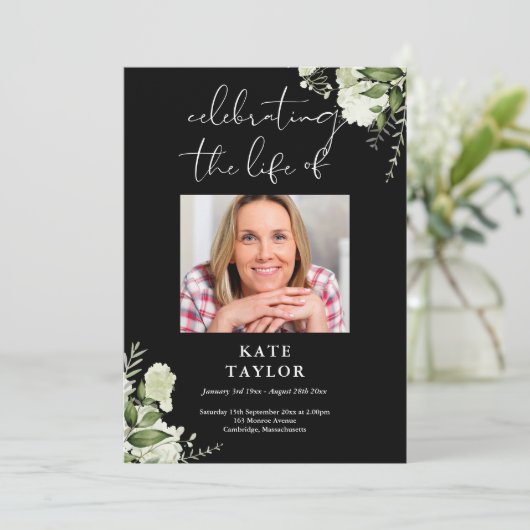 Trauerfeier-Gedenkgottesdienst  Programm (Stehend Vorderseite)