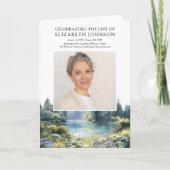 Trauerfeier-Gedenkprogramm am Waldsee Programm (Vorderseite)