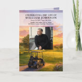 Trauerfeier-Golfbuggy-Gedenk-Programm  Programm (Vorderseite)