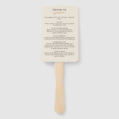 Trauerfeier Programm mit Fotos Fächer (Rückseite)