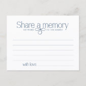 Trauerfeier Teilen Sie eine Erinnerung Feen-Sympat Postkarte (Vorderseite)