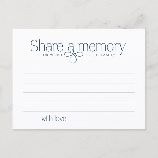 Trauerfeier Teilen Sie eine Erinnerung Feen-Sympat Postkarte (Vorderseite)