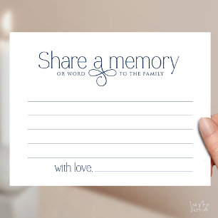 Trauerfeier Teilen Sie eine Erinnerung Feen-Sympat Postkarte