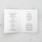 Trauerfoto Christliches Kreuz Bestattungsprogramm Programm (Innenseite)