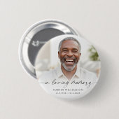 Trauerfoto-Erinnerung Andenken Button (Vorne & Hinten)