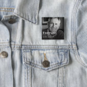 Trauerfoto für immer in unserem Herzen Button (Beispiel)