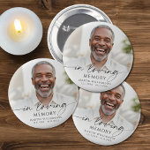 Trauerfoto in liebevoller Erinnerung Button
