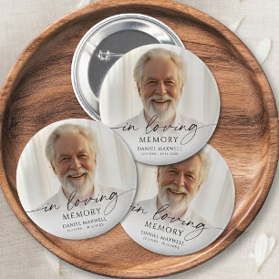 Trauerfoto In Loving Memory Andenken Button