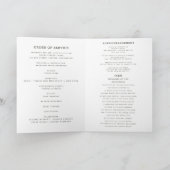 Trauerfoto-Programm für die Beerdigung Karte (Innenseite)