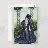 Trauergarten-Postkarte Postkarte (Vorne/Hinten)