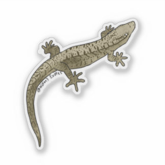 Trauergecko-Vinyl-Aufkleber Aufkleber