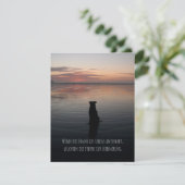 Trauerkarte Hund Karte (Stehend Vorderseite)