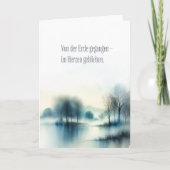 Trauerkarte "im Herzen geblieben" Karte (Vorderseite)