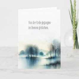 Trauerkarte "im Herzen geblieben" Karte