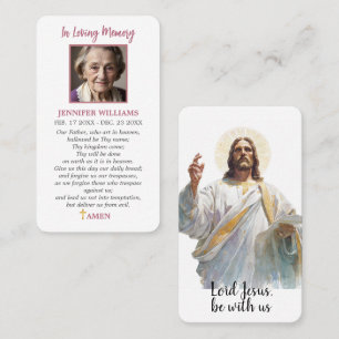 Trauerkarte Jesus Gebetskarte Verlust Beileid Kath Visitenkarte