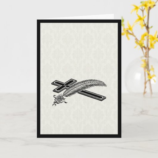 Trauerkarte Karte (Gelbe Blume)