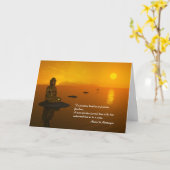 Trauerkarte Karte (Gelbe Blume)