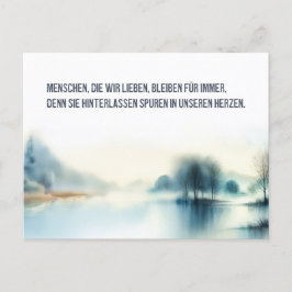 Trauerkarte "Menschen, die wir lieben" Postkarte