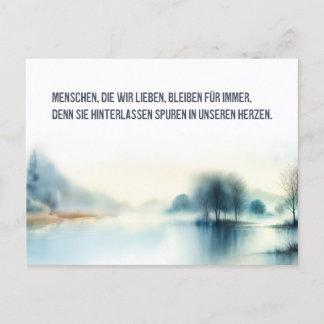 Trauerkarte "Menschen, die wir lieben" Postkarte