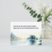 Trauerkarte "Menschen, die wir lieben" Postkarte (Stehend Vorderseite)