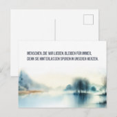 Trauerkarte "Menschen, die wir lieben" Postkarte (Vorne/Hinten)