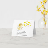 trauerkarte sternenkinder karte (Gelbe Blume)