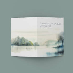 Trauerkarte "Zuhause" Ankündigung