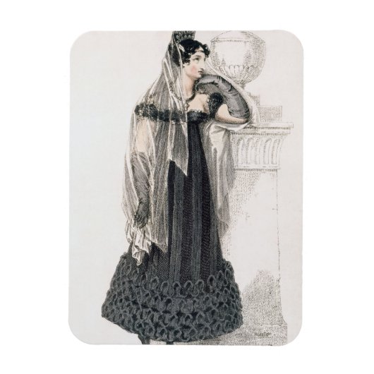 Trauerkleid, Modeplatte von Ackermanns Rep Magnet (Vertikal)
