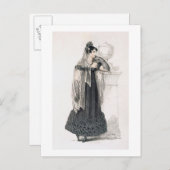 Trauerkleid, Modeplatte von Ackermanns Rep Postkarte (Vorne/Hinten)
