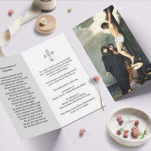 Trauerlose Kreuzigung Gebet Sympathiekarten