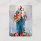 Trauerloss Gesegnete Mary Gebet Sympathiekarten Visitenkarte (Vorderseite)