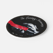 Trauern & Buddha-Segnungen / Gedenken, Beerdigung Pappteller (Schrägansicht)