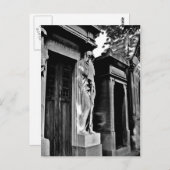 Trauern im Friedhof Postkarte (Vorne/Hinten)