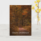 Trauern Sie nicht an meinem Grab Condolence Karte (Gelbe Blume)