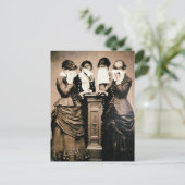 Trauernde Viktorianer Postkarte (Stehend Vorderseite)