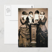 Trauernde Viktorianer Postkarte (Vorne/Hinten)