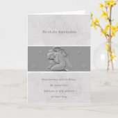 Trauernder Engel Karte (Gelbe Blume)