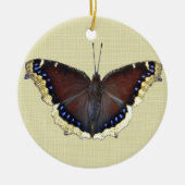 Trauernder Schmetterling in der Cloak - Nymphalis- Keramik Ornament (Vorne)