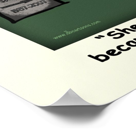 Trauerposter Poster (Ecke)