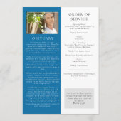 Trauerprogramm 'Beach In Loving Memory' Programm (Rückseite)