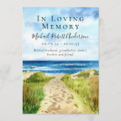 Trauerprogramm 'Beach In Loving Memory' Programm (Vorderseite)