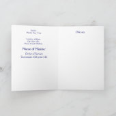 Trauerprogramm Engel, Schrift, Christlich Programm (Innenseite)