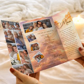 Trauerprogramm Gold Himmels Pforten Gedenkfeier Flyer