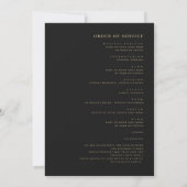 Trauerprogramm mit Foto Karte (Rückseite)