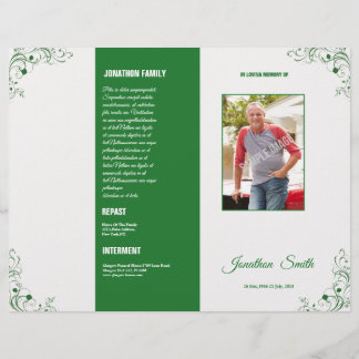 Trauerprogrammvorlage Flyer